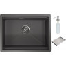 Кухонная мойка GRANULA KITCHEN SPACE KS-6045U графит матовый 6045U GPAFIT MATOBYII