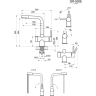 Кухонный смеситель GRANULA 5008 НЕРЖ 5008 HEPJ
