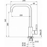 Смеситель для кухни GRANULA ST-4033, черный ST-4033 CHEPHYII